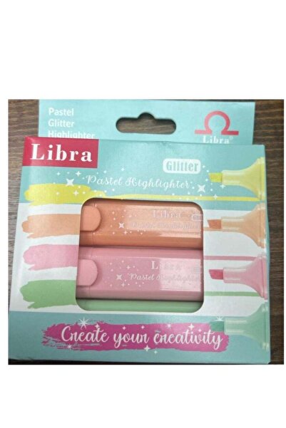 Generic 4-Pieces Pastel Glitter Highlighter Set Multicolor