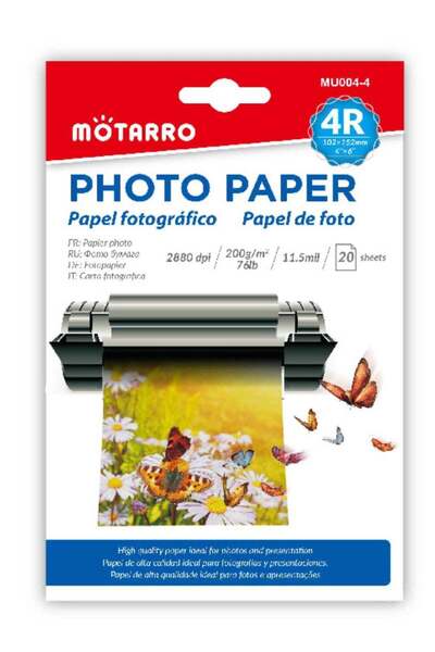 Generic Inkjet Paper Glossy Photo MOTARRO 4R Size (200-Gsm)