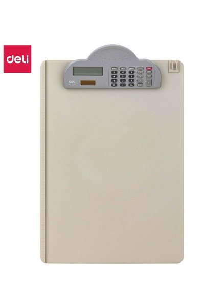 Generic Deli E9259 A4 ABS Clipboard with Hook and 8-Digit Calculator, 3mm Thi...
