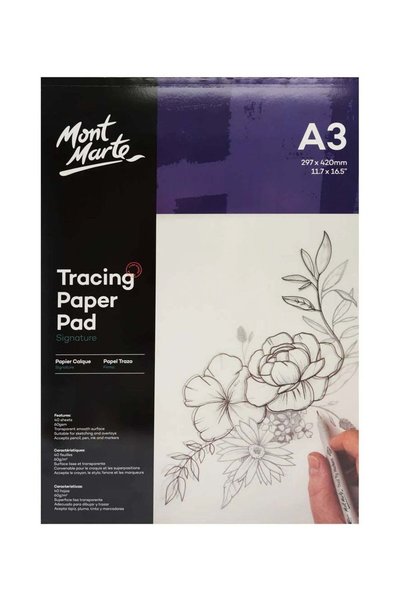 Generic A3 Size Tracing Paper Pad With 40 Sheets And 60gsm Thickness