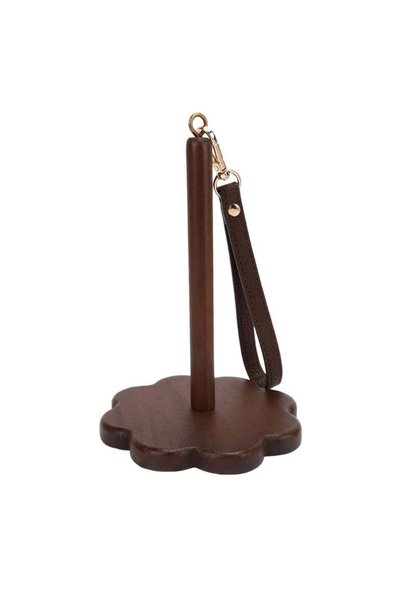Generic Portable Wooden Wrist Yarn Holder with Leather Strap, 360° Rotation f...