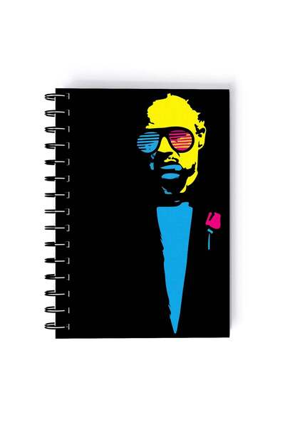 Generic Spiral A5 Notebook The Godfather Neon Style Don Classic Movie Art The...