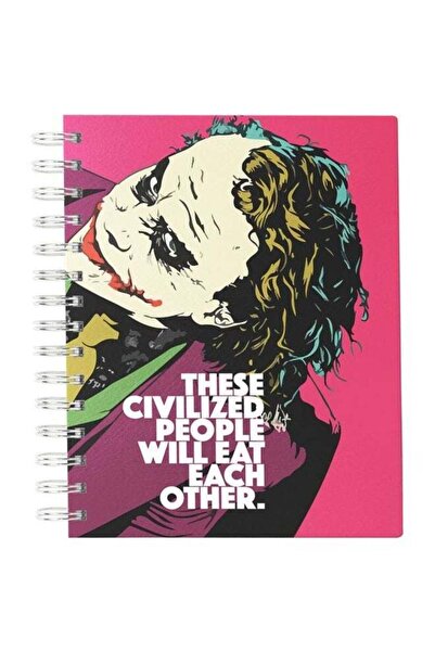 Generic Joker Quote Printed Hardcover Spiral Notebook