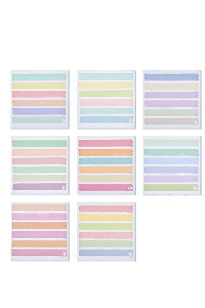 Generic Colorful 8 Pack Sticky Notes with Strong Adhesive for Study and Offic...