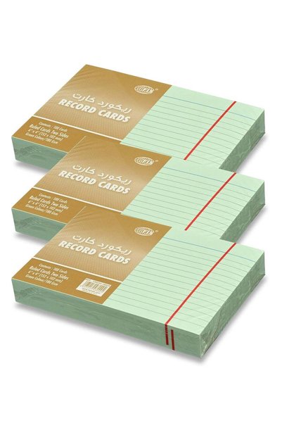 Generic FIS® Record Cards, Size:152.4x101.6mm, (6”x4” Inches), Paper Weight 1...