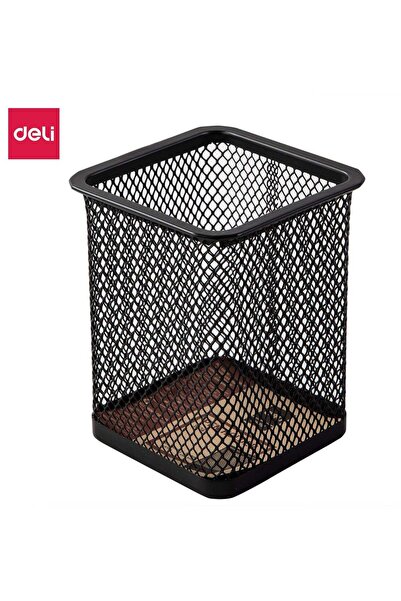 Generic Deli E9174 Pen Holder 80×80×90mm Mesh Steel Ideal for Office Desktop ...