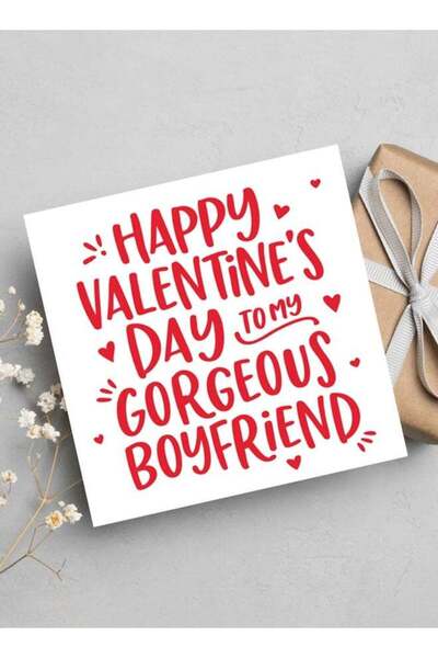 Generic My Gorgeous Boyfriend, Valentine's Greeting Card