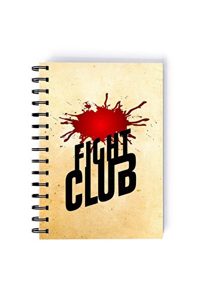 Generic Fight Club Printed Spiral A5 Notebook Grey/Pink/Black