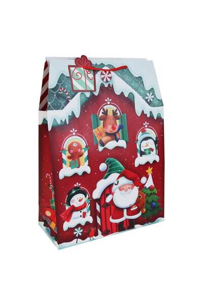 Generic Eurowrap Santa's Grotto Gift Bag – Christmas and Holiday Gift Bag, Fe...