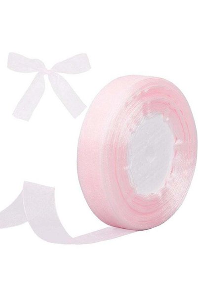 Generic 2.5cm x 45 Meters Sheer Organza Ribbon Cherry blossom pink Chiffon Ri...