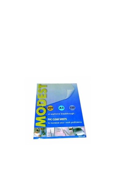 Generic MODEST 100-PIECE A3 BINDING SHEET CARD PVC (200MIC)