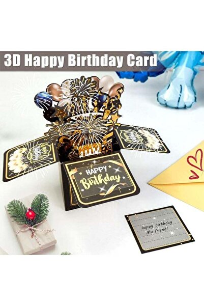 Generic Surprise Pop Up Happy Birthday Card, Cute 3D Birthday Card for Adults...