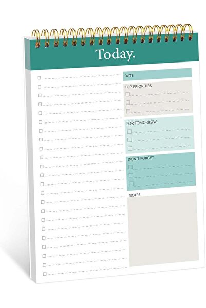 Generic Daily To-Do List Planner Notepad, Undated 52 Sheets, 6.5" x 9.8"
