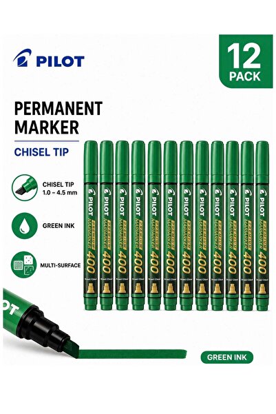 Generic 12-Piece Permanent Marker Chisel Tip Ink Ink