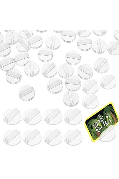 Generic Clear Plastic Card Stands, Mini Table Number Holders for Weddings & E...