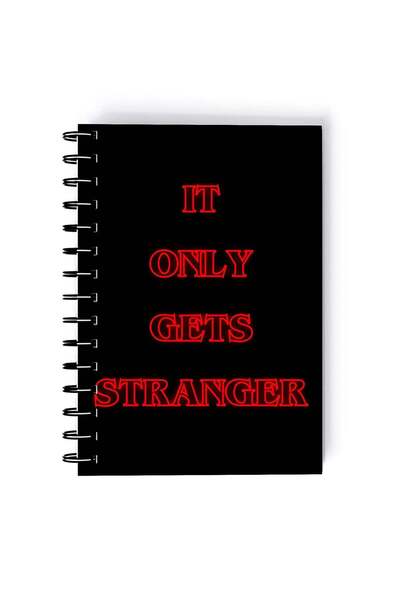 Generic Should I Stay Quote Printed Spiral A5 Notebook Blue/Yellow/Black