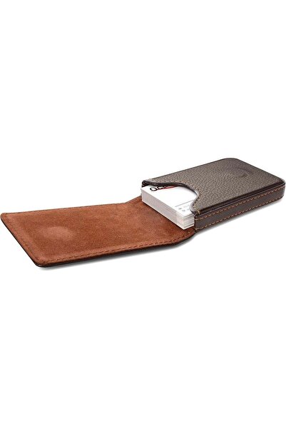 Generic Leather Business Card Holder for Men or Women with Magnetic Shut, Hol...