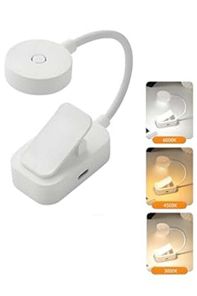 Generic Rechargeable Clip-on Book Reading Light, 3 Color Temperatures, Adjust...