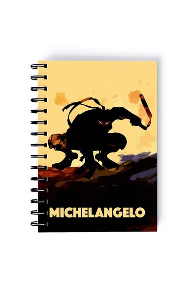 Generic Spiral A5 Notebook Teenage Mutant Michelangelo TV Series Ninja Turles