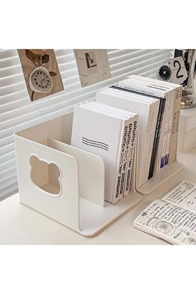 Generic 2pcs Creative Desktop Bookends, Student Bookends, Folder Storage Rack...