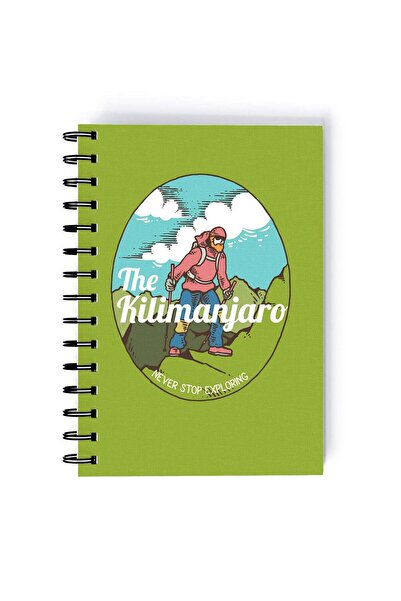 Generic Kilimanjaro Design Rectangle Spiral A5 Notebook Multicolour