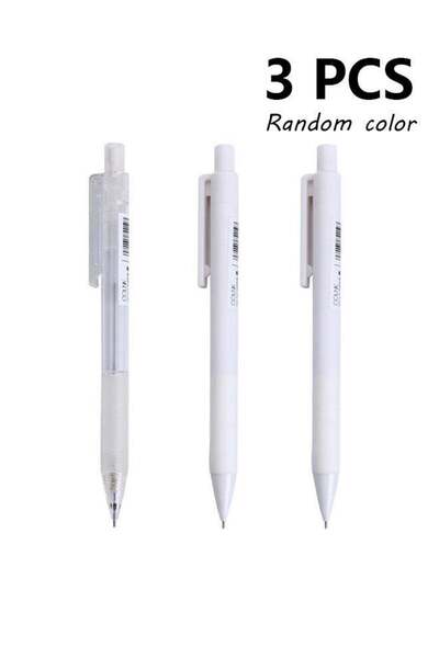 Generic 3 PCS Mechanical Pencils Fine Point 0.5mm with Eraser, Black Barrel R...