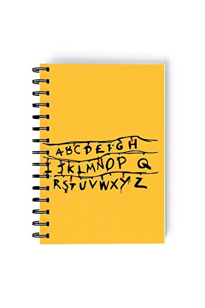 Generic Spiral A5 Notebook Stranger Things TV Series Netflix Alphabets