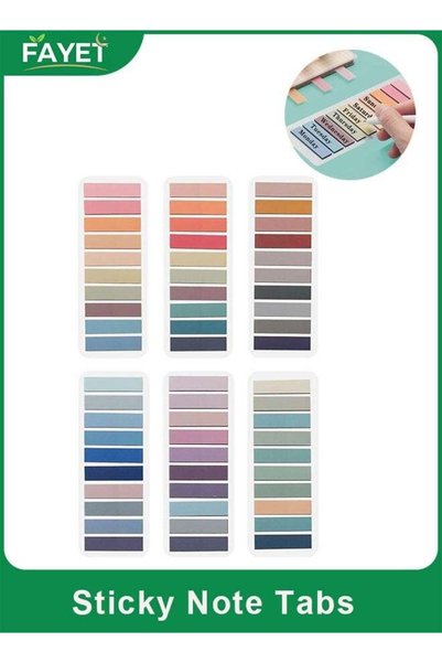 Generic 1200 PCS Sticky Tabs, Transparent, Writable and Repositionable Book M...