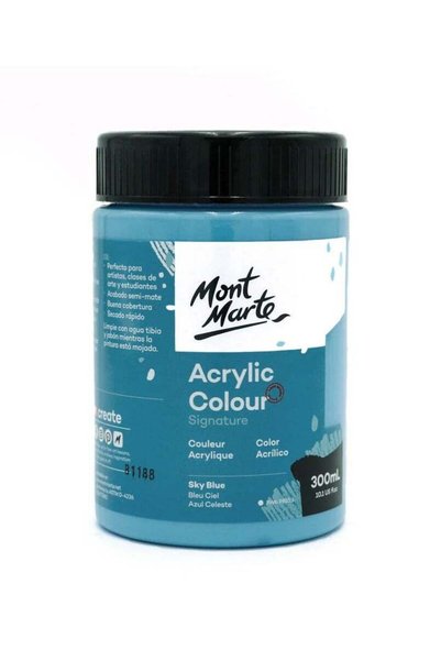 Generic Signature Acrylic Colour 300ml Content Sky Blue