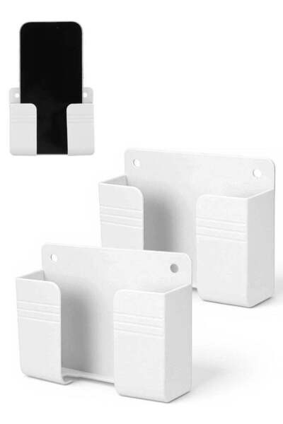 Generic 2 Pcs Wall Mount Phone Holder, Phone Stand with Self-Adhesive with Da...