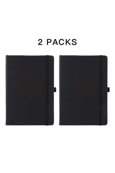 Generic [2-pack]A5 Classic Hard Cover Ruled Notebook 160 Pages, Lined Pages, ...