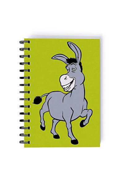 Generic Vader Shrek Printed Spiral A5 Notebook Green