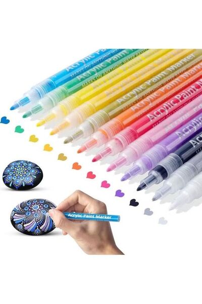 Generic ORiTi 12-Piece Painter Marker Multicolour