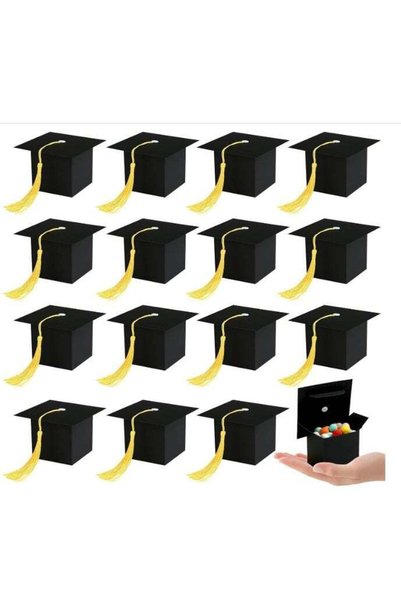 Generic 30 Pack Graduation Candy Boxes, Graduation Cap Gift Sugar Chocolate B...