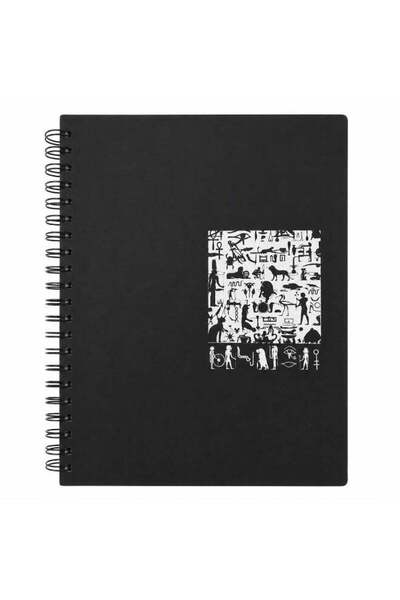 Generic Black Notebook A4 4 Subject 200 Pages for School & Office Use