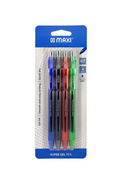 Generic Pack Of 4 Gel Pen Multicolour