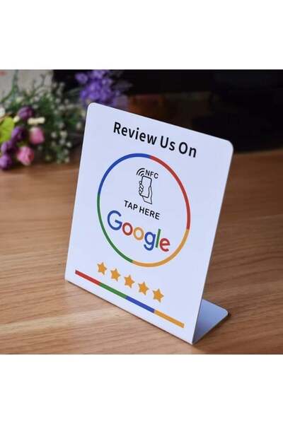 Generic Google Review NFC Stand Review Us on Googlé | Ready to be activated i...
