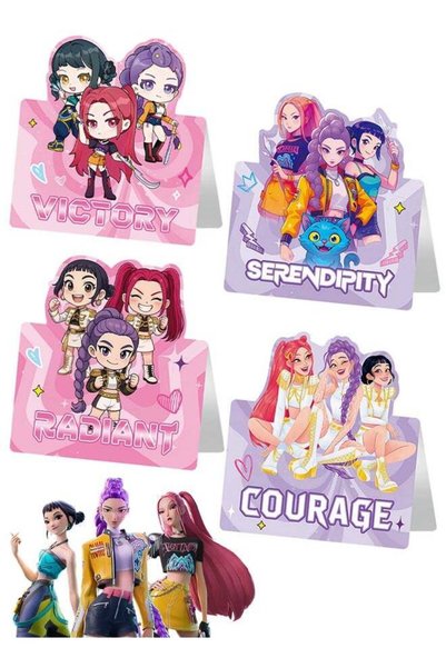 Generic 12PCS HUNTRIX Kpop Demon Hunter 3D Pop Up Greeting Cards, Foldable Bi...