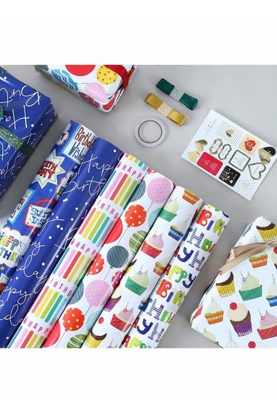 Generic Gift Wrapping Paper, Birthday Wrapping Paper for Kids, Gift Wrap Set ...