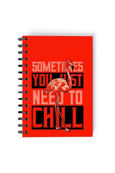Generic Need To Chill Quote Rectangle Spiral A5 Notebook Multicolour