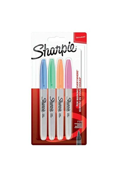 Generic Sharpie Permanent Markers | Fine Point | Fun Colours | 4 Count