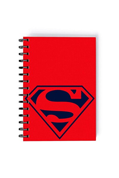 Generic Spiral A5 Notebook Superman Clark Kent Blue Red Super Man