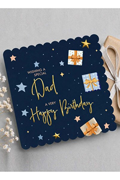 Generic Happy Birthday Dad Greeting Card, Heartfelt Celebration Message from ...