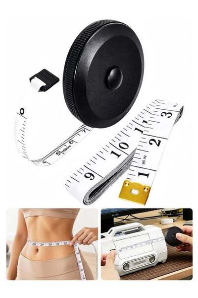 Generic 2 PCS Retractable Soft Body Measuring Tape Flexible Tape For Sewing T...