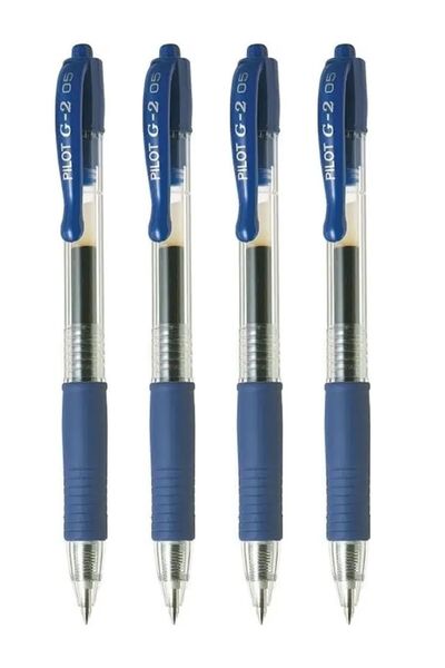 Generic 4-Piece G-2 Gel Roller Pen Blue Ink