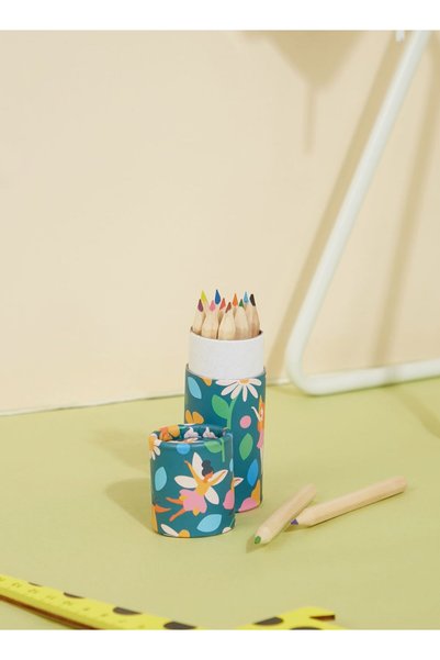 Generic Set Of 12 Fairies In The Garden Coloring Pencils