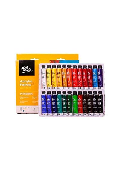 Generic 24-Piece Acrylic Paint Set 24x12ml Multicolour
