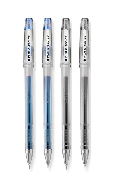 Generic 4-Piece Micro Fine Roller Pen 0.3mm Tip Multicolour
