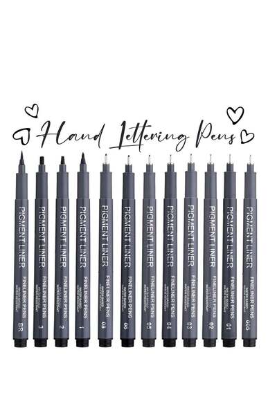 Generic (12PCS)Micro Fineliner Drawing Art Pens: 12 Black Fine Line Waterproo...