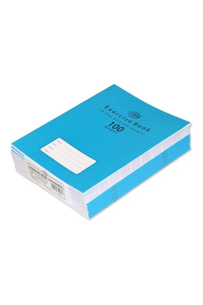 Generic Exercise Book, Size 165x210mm, 50 Sheets, 100 Pages, 4 Line with Left...